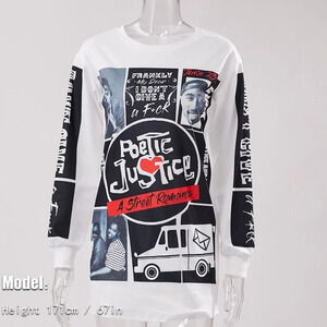 ❗Only 1 Left❗Graphic Long Sleeve Active Tee
